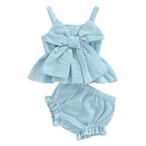 New baby girl two piece summer outfit 3 months